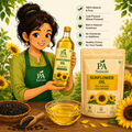 Sunflower Oil (Cold Pressed & 100% Pure)