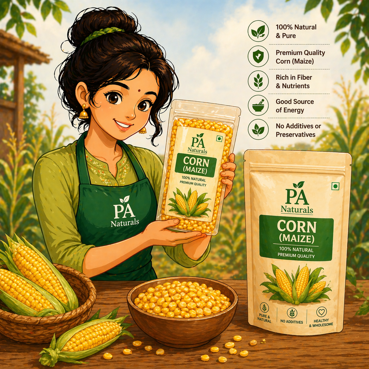 Corn (Maize) – 100% Natural & Premium Quality