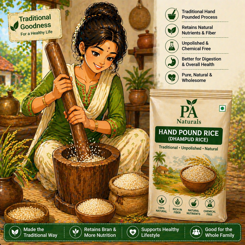 Hand Pound Rice (Traditional Dhampud Rice)