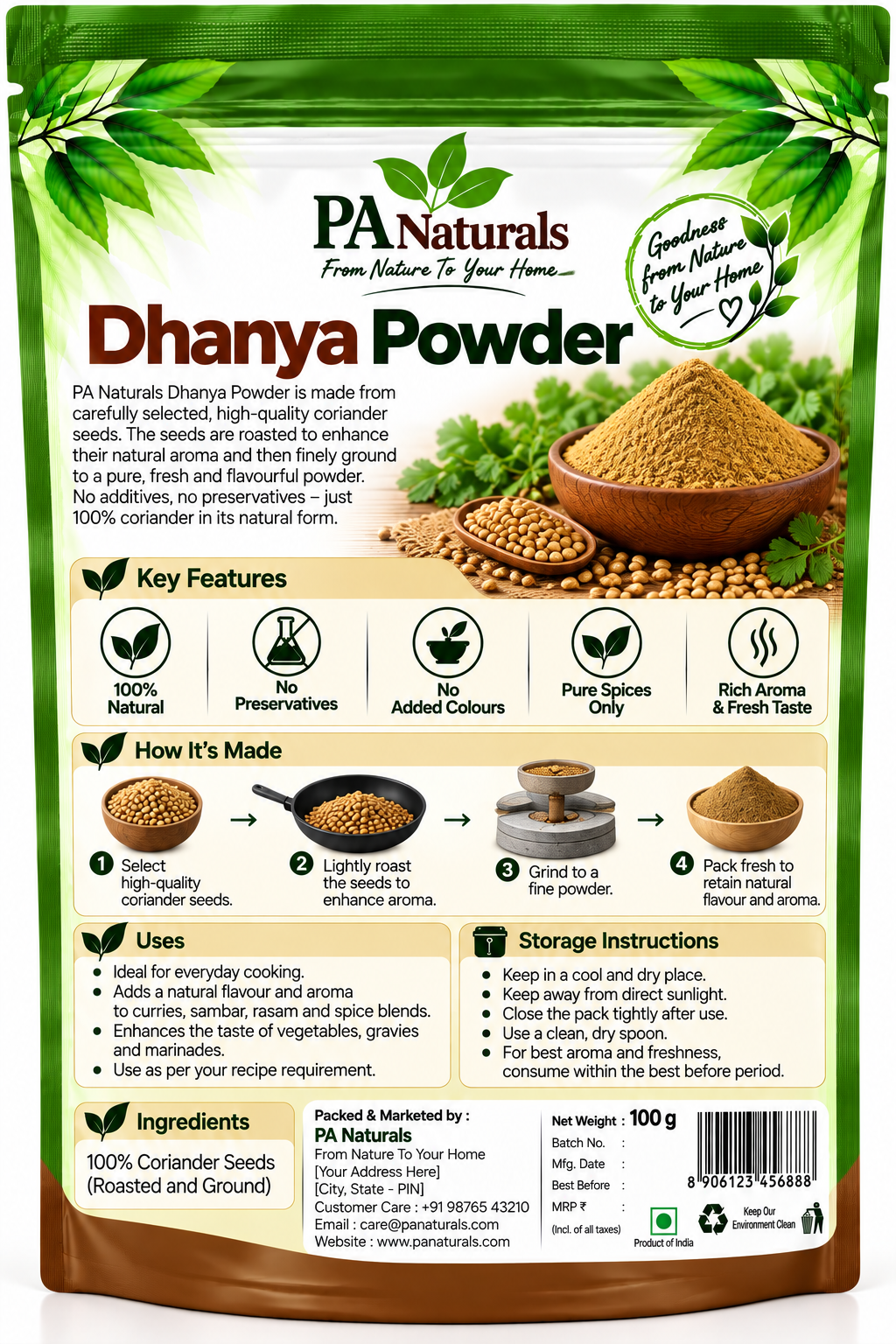 Dhaniya Powder (Coriander Powder)