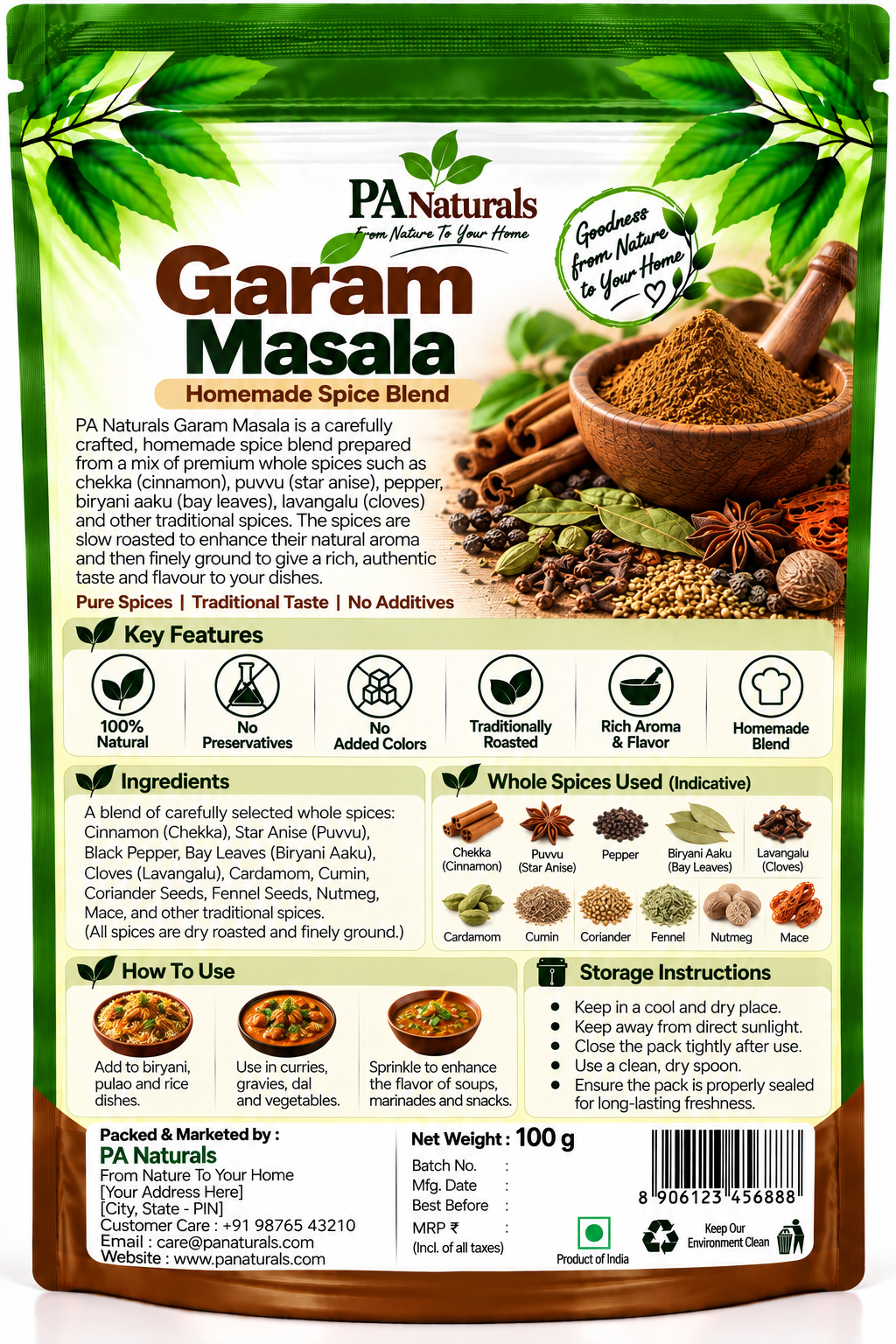 Homemade Garam Masala